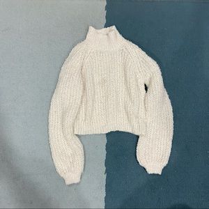 Fuzzy Turtle Neck Pullover